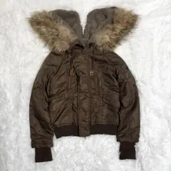 y2k 00s goa N2B ファーフライトジャケット　ブラウン　裏ボア