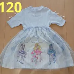 キミとアイドルプリキュア 半袖ワンピース ライトブルーのサムネイル