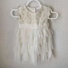 【早い者勝ち】mamas&papas リボン刺繍 チュールワンピース セレモニーのサムネイル