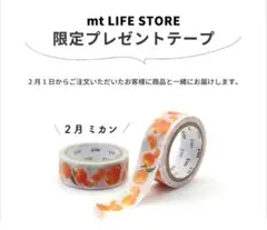 mt マスキングテープ 2月 ミカン 限定プレゼントテープ