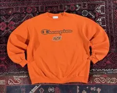 s*u様 champion ヘビーウェイト スウェット トレーナー オレンジ X