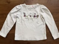 Mezzo Piano 鼓笛隊アップリケ　長袖Tシャツ 130cm　アイボリー