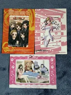 けいおん、ヨザクラカルテット、迷い猫オーバーラン　ポイントカードシールセット