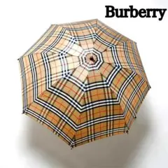 BURBERRY バーバリー 長傘 ノバチェック 木製ハンドル ヴィンテージ