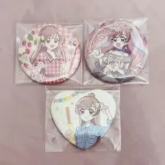 バンドリ スイパラ PoppinParty 戸山香澄牛込りみ市ヶ谷有咲 缶バッジ