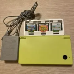 Nintendo DS i 本体 ライムグリーン　カセット付き