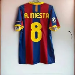 10-11 バルセロナ A.イニエスタ 8番 半袖 シャツ