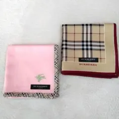 未使用 BURBERRY ハンカチ 2枚セット バーバリー