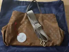 白い保管袋あり ラシット20周年2wayバッグSHOPPER キャメル　値下げ済