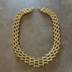 Christian Dior ヴィンテージゴールドメタルネックレス