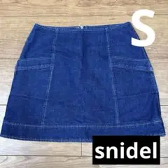 秋　snidel✨台形ミニスカート　デニムスカート　0