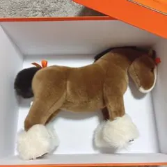 エルメス ベビーエルミー ホース 馬 ぬいぐるみ リネン ブルー 新品