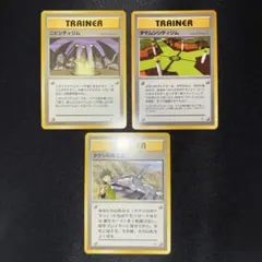 極美品 旧裏 3枚セット ニビシティジム タマムシシティジム タケシの育て方