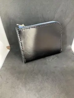 L字ファスナー　財布　ミニウォレット　ヌメ革　サドルレザー