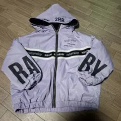 raby raby ラビラビ　リバーシブル　アウター　紫　黒