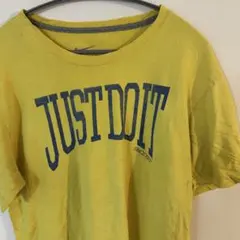 NIKE JUST DO IT イエロー メンズ 古着 Tシャツ