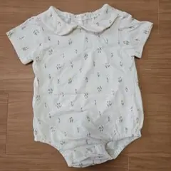 tête à tête 花柄ロンパース 80