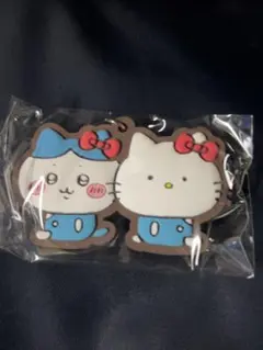 ちいかわ×サンリオ　なかよしラバーマスコット　ハチワレ・ハローキティ