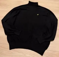 カシミヤ LYLE＆SCOTT ライルアンドスコット 黒 ブラック M 古着のサムネイル
