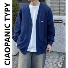 【特価】新品【CIAOPANIC TYPY】Vネック カーディガン ネイビー　M