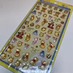正規品　くまのプーさん ボンボンドロップシール　ミニ　ディズニー