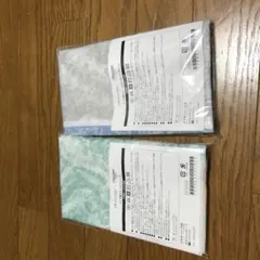 花柄・葉柄のスカーフ 2枚セット