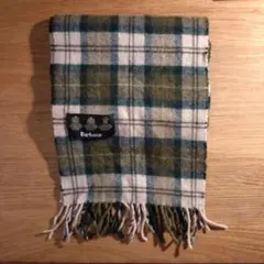 Barbour チェック柄マフラー ウール