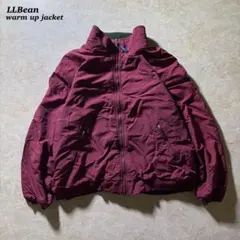 L.L.Beanウォームアップジャケット古着バーガンディCBOY当時物レア短丈