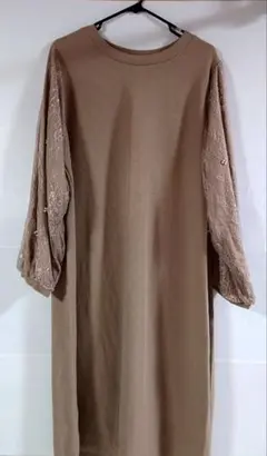 大きいサイズ　ワンピース　レース　ビジュー　4L