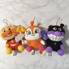 【限定レア】アンパンマン ぬいぐるみ3点セット