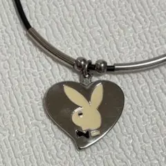 PLAYBOY ハート ネックレス ビンテージ 昭和レトロ ホワイトバニーのサムネイル