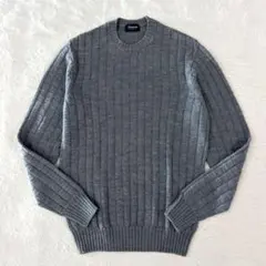 現行タグ 美品 ドルモア ニット クルーネック メリノウール100 