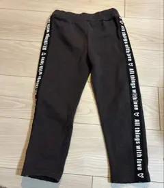 裏起毛　パンツ　ブラック　110サイズ