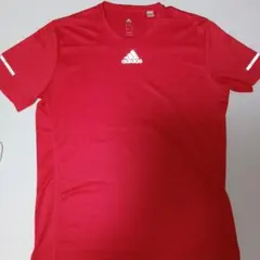 adidas レッド climalite TシャツL