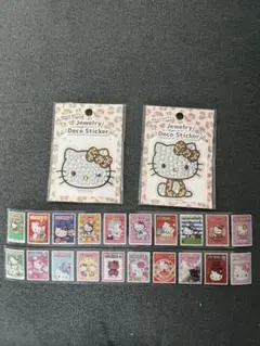 正規品　キティ ジュエリーデコステッカー セット　シール　サンリオ　キラキラ