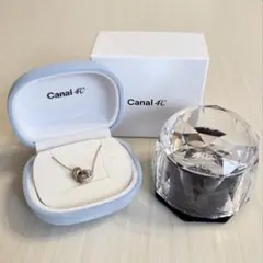 Canal 4℃ シルバー ハート型ネックレス ボックス付き