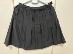 chereaux ブラック プリーツスカート 38のサムネイル