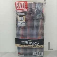 【新品】B.V.D. チェック柄　MENS　トランクス Lサイズ