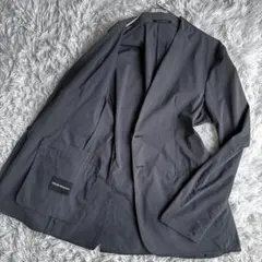 【ストレッチ】エンポリオアルマーニ　サマージャケット　アンコン　黒タグ　46