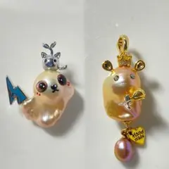 閉店セール　淡水パール　組み合わせ2点セット　ペンダント