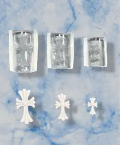 クロス型ネイルパーツ 3サイズセット