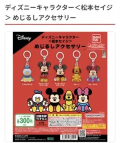 ディズニーキャラクター 松本セイジ めじるしアクセサリー 全5種コンプセット