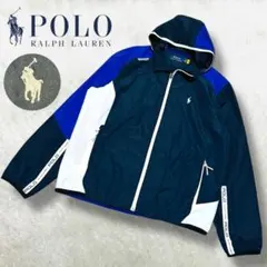 美品 ポロ ラルフローレン ウォーターリペラント ナイロン フード ジャケット