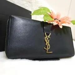 ✨極美品✨サンローラン 長財布 二つ折り カサンドラ キャビアスキン