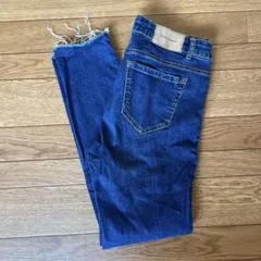 ZARA スキニーデニム カットオフ インディゴのサムネイル