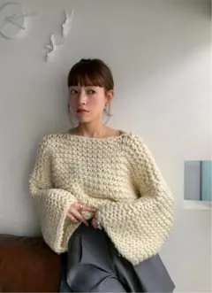 miies miim ハンドメイドニット ◇クリーニング済