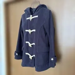 ネイビー ダッフルコート フード付き 紺　ネイビー　140センチ　男女兼用