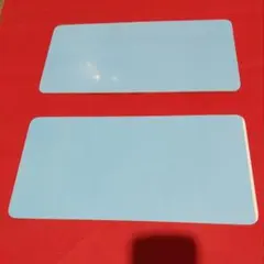 角R加工済み【ナンバープレートサイズ】アルミ複合板 端材【2枚セット】