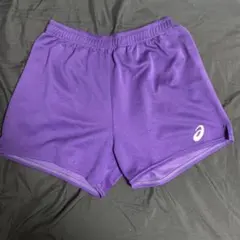 asics アシックス スポーツパンツ パープル 2XL ゲームパンツ 紫
