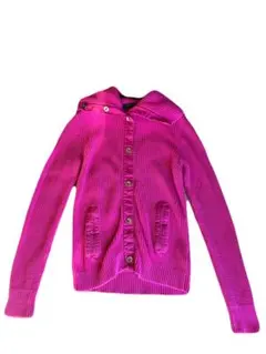 ラルフ・ローレン 襟付きニット ピンク カーディガン